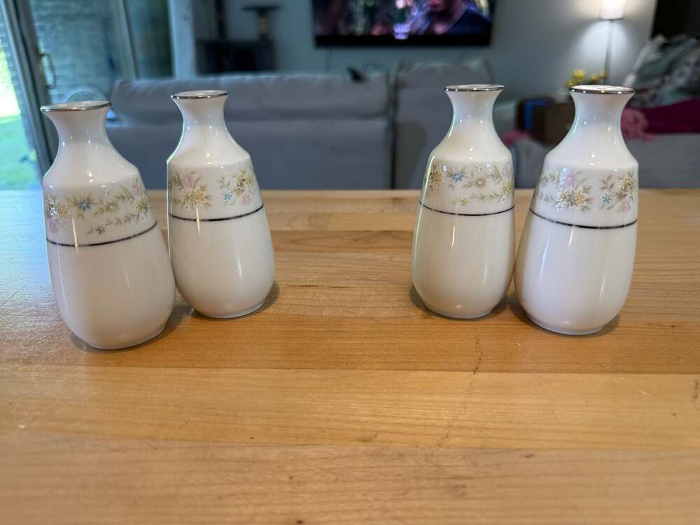 Vintage Noritake Gina Floral Salt and Pepper Shakers
